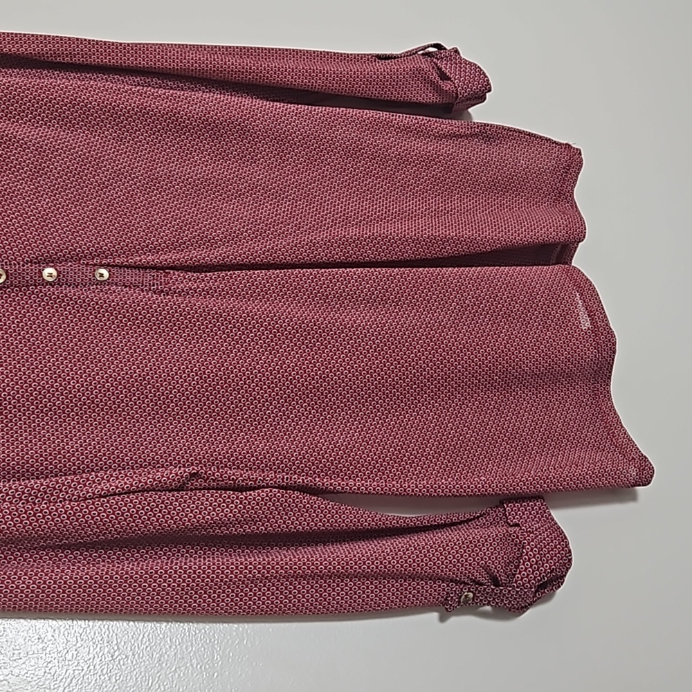 Outback Red Semi Sheer Blouse Sz Large - Picture 4 of 9